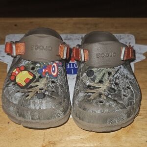 CROCS Brown Slippers Comfortable Croslite Foam